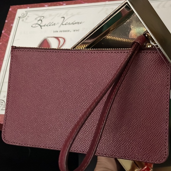 NIB WRISTLET WITH GLITTER STAR PRINT (COACH F22705) RED/WINE - Picture 3 of 5